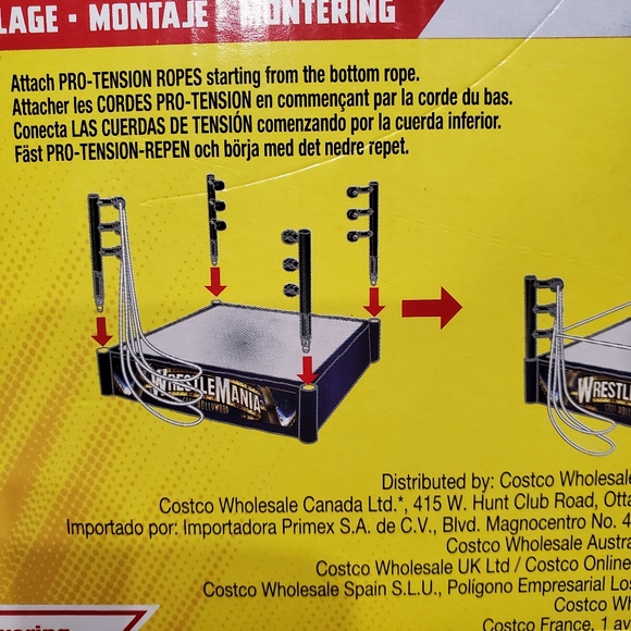 WWE Knuckle Crunchers Mini Mayhem Ring Bundle Playset Mattel NIB - Picture 11 of 12